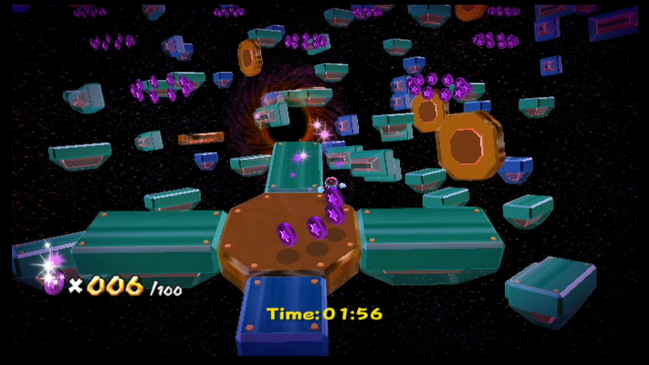 Super Mario Galaxy - Space Junk Galaxy: Purple Coin Spacewalk