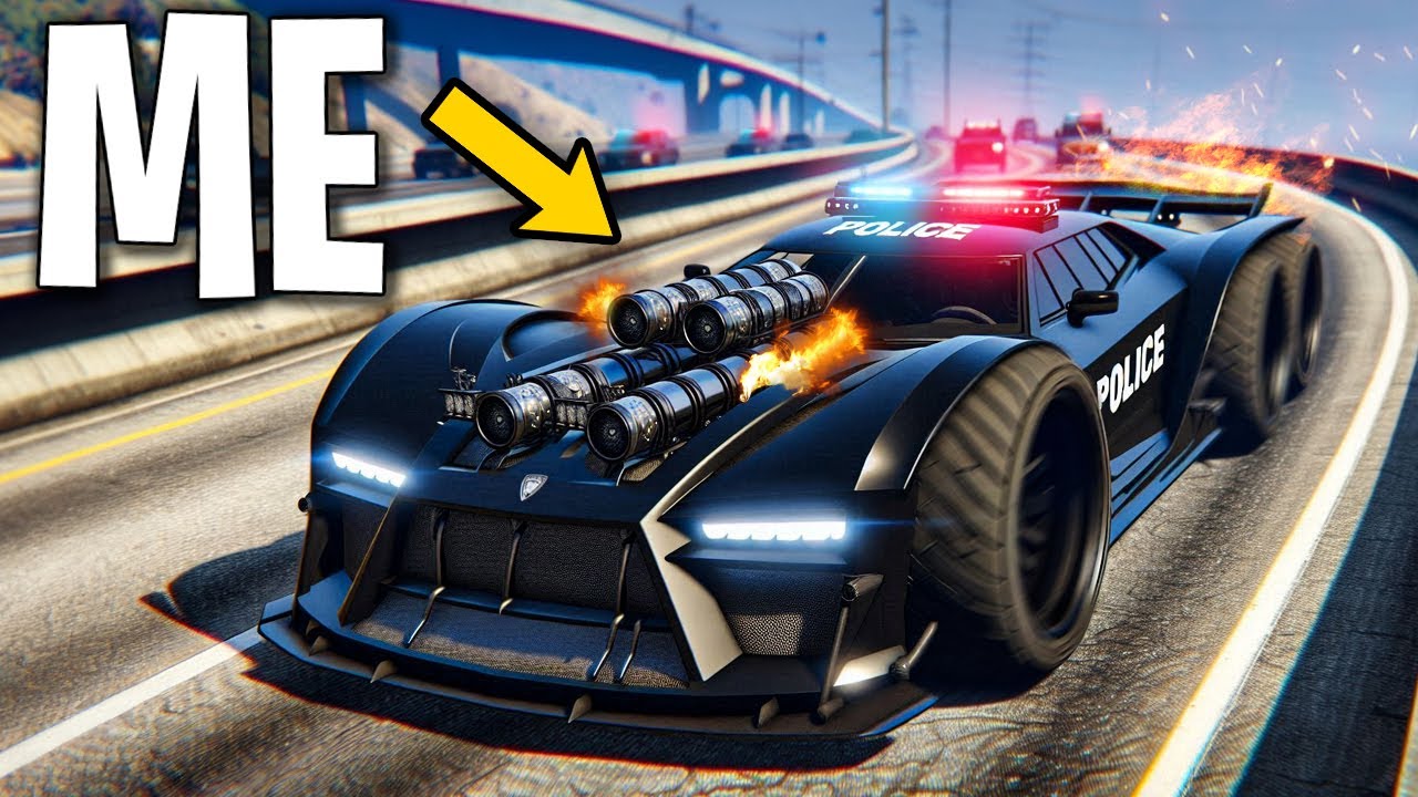 Spending 24 Hours as a Fake Cop on GTA 5 RP