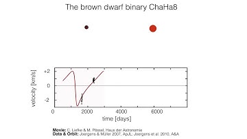 Radial velocity orbit of the brown dwarf binary ChaHa8