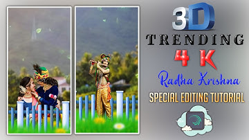 How to make 3d video tutorial in hindi | Radha Krishna 4K 3D Preset tutorial | A17