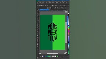 Como fazer design de logo Perspectiva no Corel draw #95 #shorts