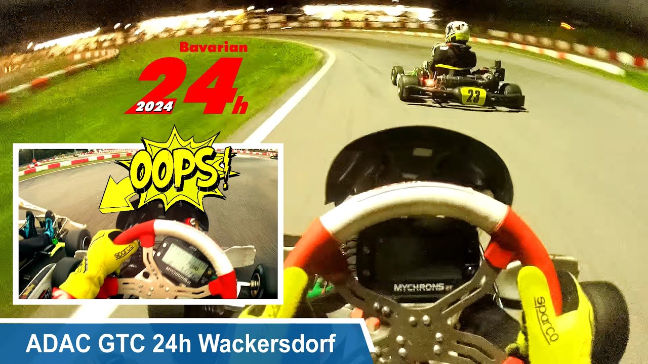 Crazy 24h Karting Race in Wackersdorf 2024 I ADAC German Team Championship GTC Highlights Honda POV