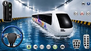 🚆🌊 WHITE BULLET TRAIN SPLASHING THROUGH WATER! 😱🔥 | Crazy Driving Challenge screenshot 5