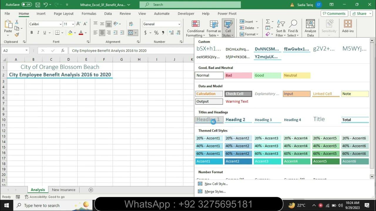 Excel_3F_Benefit_Analysis | Excel 3F Benefit Analysis - YouTube