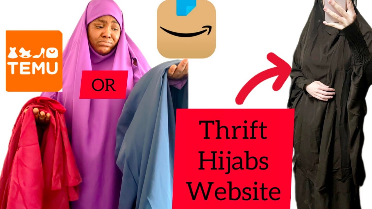 Amazon hijabs Vs Temu hijabs + I found a website for thrift Hijabs & Abaya