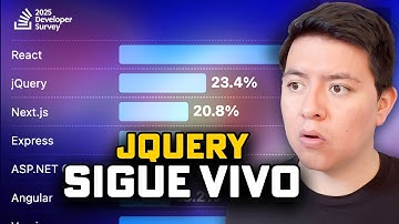 jQuery MÁS POPULAR que Next.js? | Encuesta StackOverflow 2025
