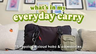 what’s in my everyday carry ☁︎ journaling and work essentials ft. topologie cloud hobo