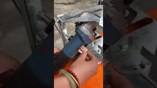 DIY Mini Metal Cutting Machine Made from Angle Grinder