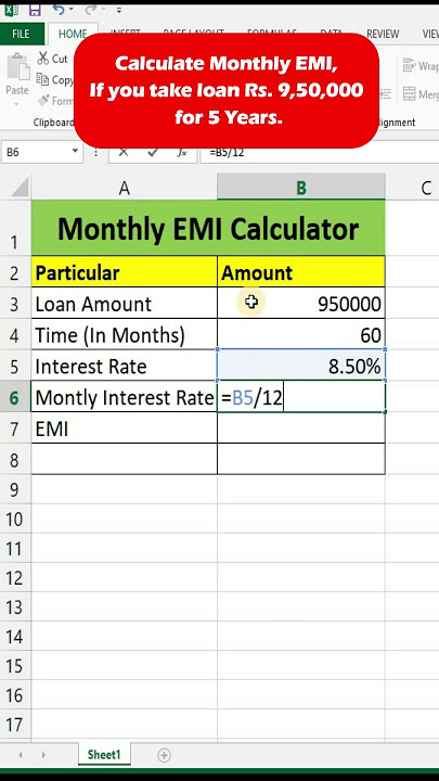 Calculate Monthly EMI for your loan amount🤩🤩
