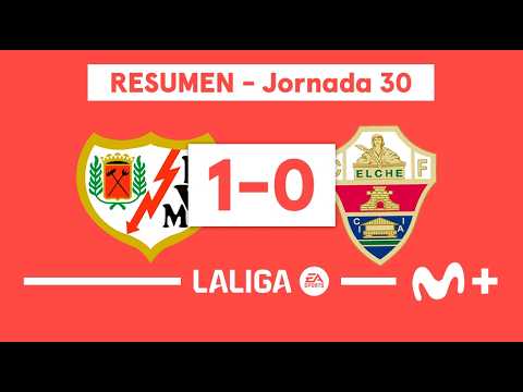 Rayo 1-0 Elche | LALIGA EA SPORTS (Jornada 30) - Resumen | Movistar Plus+