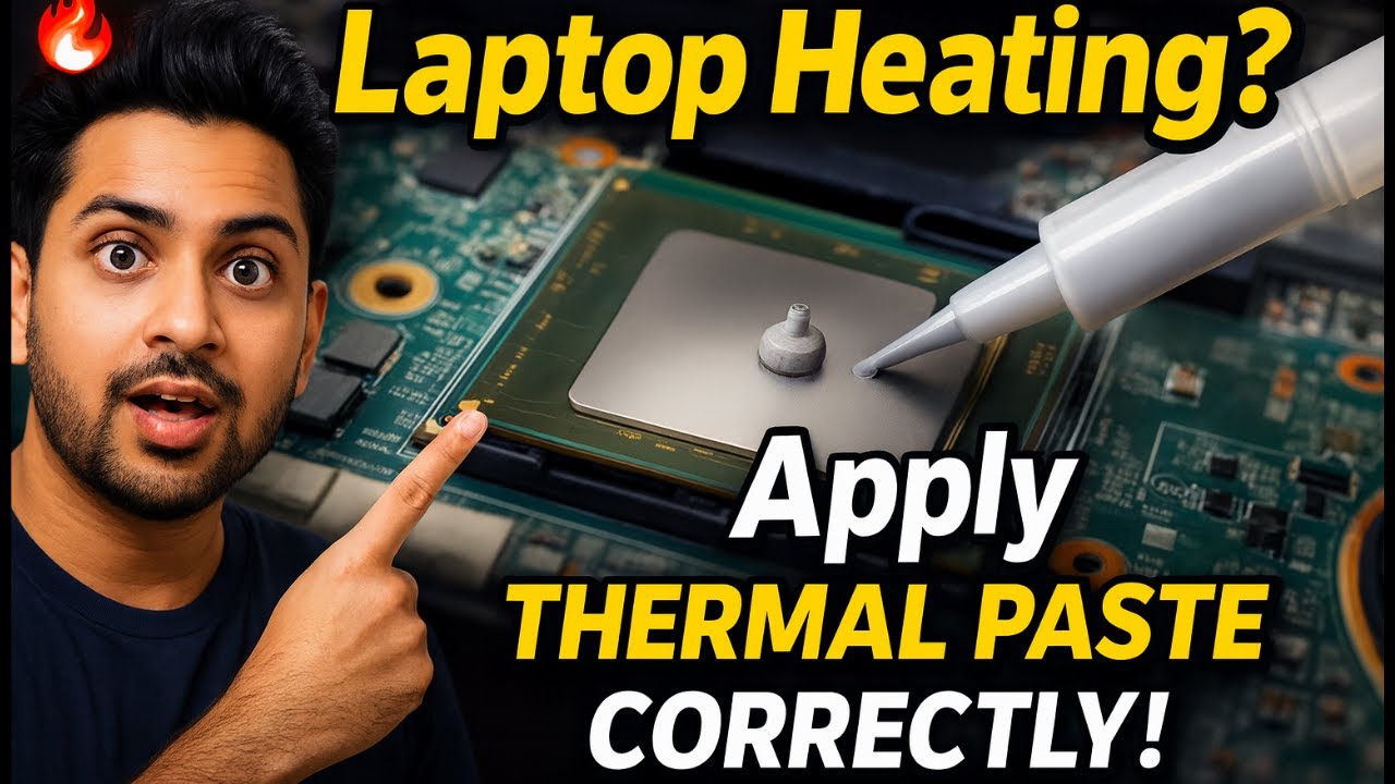 How to Apply Thermal Paste on Laptop CPU | Easy Step-by-Step Guide for Beginners