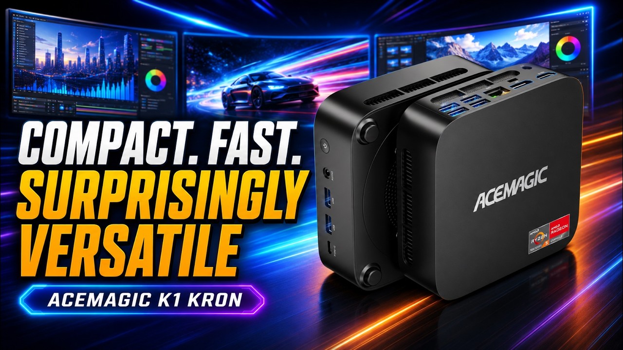ACEMAGIC K1 Kron Mini PC – Ryzen 5 7530U, 16GB RAM & 512GB SSD