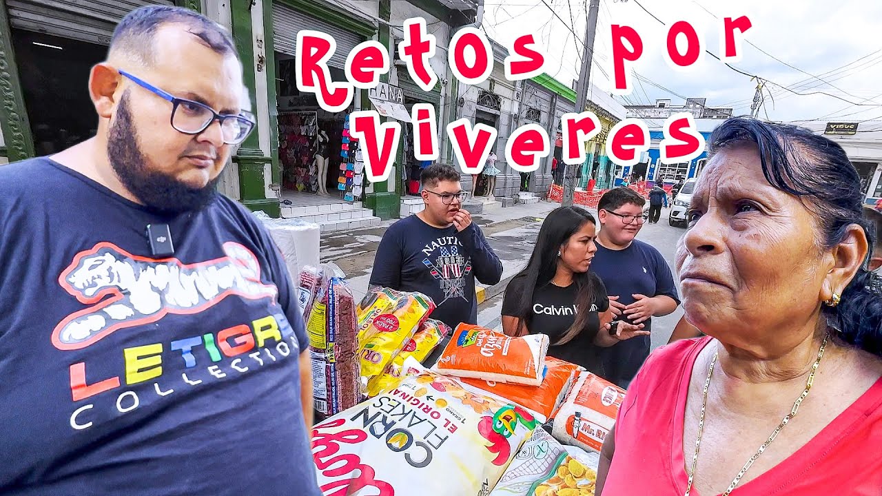 Regalando víveres a cambio de retos🇸🇻 Centro de San Salvador