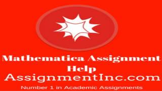 Mathematica Assignment Help