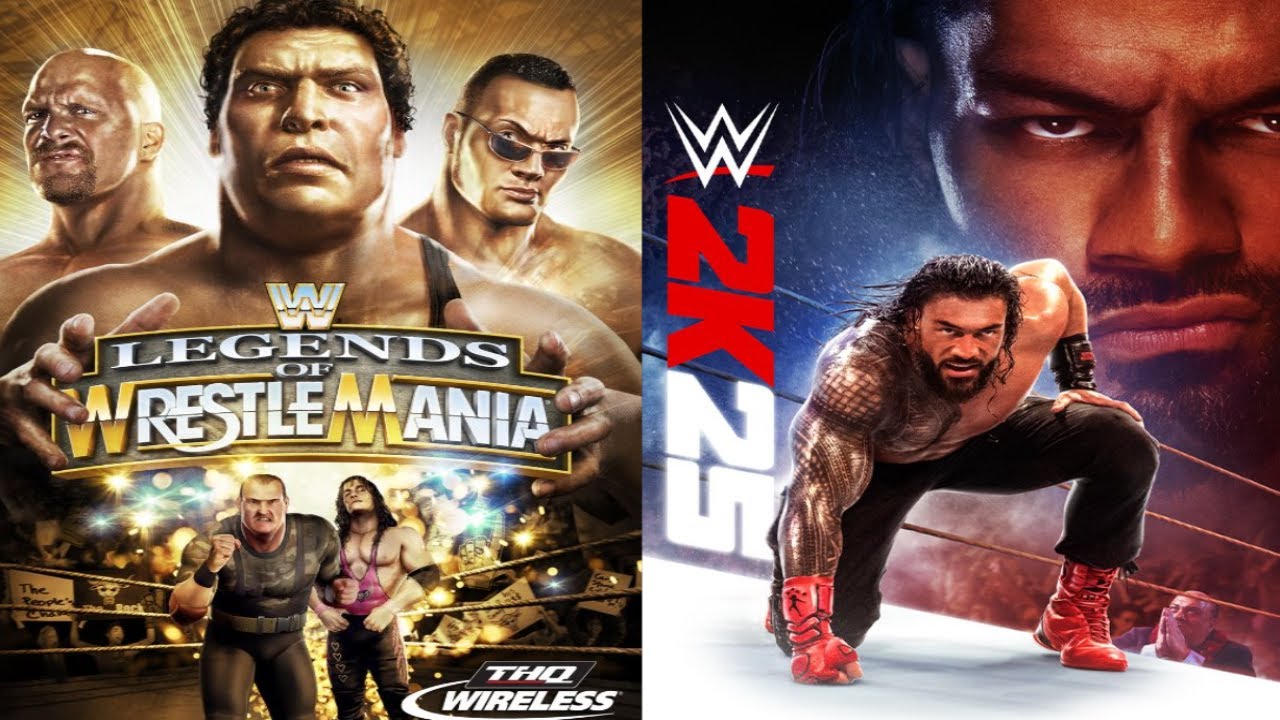 WWE LEGENDS OF WRESTLEMANIA VS WWE 2K25 Entrance Comparison