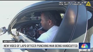 New video of LAPD officer punching man being handcuffed in Watts