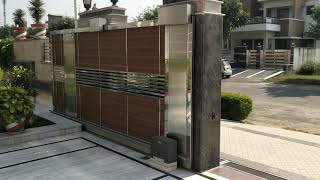 Amazing Sliding Steel Gate Fully Remotid Control Hindustan Stenlees Steel Wrks
