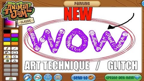 NEW Animal Jam Classic ART TECHNIQUE/GLITCH (Tutorial)