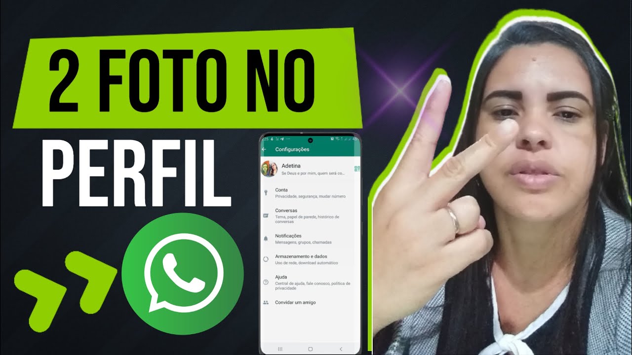 Como Colocar 2 Foto No Perfil do WhatsApp Passo a Passo Adetina Almeida ...