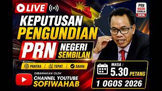 LIVE PROSES PENGIRAAN UNDI, PILIHAN RAYA NEGERI SEMBILAN KE-16, 1 OGOS 2026 LIVE PROSES PENGIRAAN UNDI, PILIHAN RAYA NEGERI SEMBILAN KE-16, 1 OGOS 2026