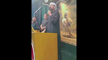 أنعل أبوك لابو الوطنية الشاعر عبدالحسين الحاتمي يشتم المنتسب الذي سحب العلم الإيراني من زائرة 