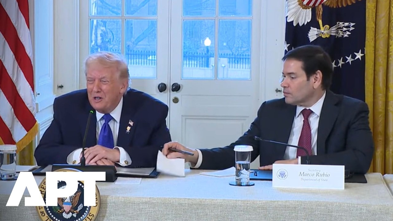 Rubio Note “Marco Just Gave Me a Note”: Trump Reads Rubio’s 'Secret Memo' Aloud ...
