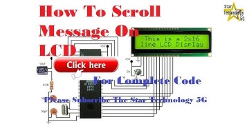 Microcontroller 8051 Project 23 How To Scroll Message On LCD