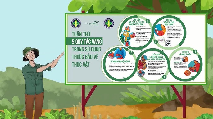 5 QUY TẮC VÀNG - HƯỚNG DẪN AN TOÀN KHI SỬ DỤNG THUỐC BVTV | VTC16 - YouTube