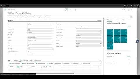 Service Management Features in Microsoft Dynamics 365 Business Central
