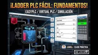 ¡DOMINA EL PLC DESDE CERO! 🛠️ APRENDE LÓGICA LADDER FÁCIL (EasyPLC y Virtual PLC) ⚡