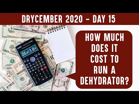 THE COST OF RUNNING A DEHYDRATOR DRYCEMBER learn how much it costs to run your food dehydrator