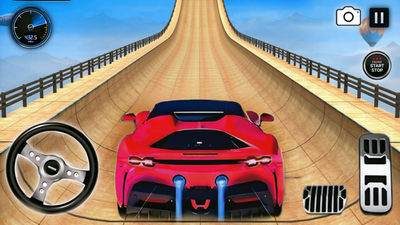 Mega Ramp Sports Car Stunts - Monster Truck Racing Game - Android Gameplay 🔥