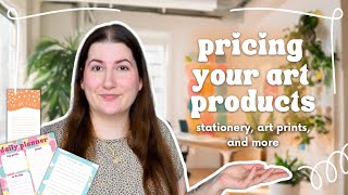 How to price notepads, stationery, & art products 🎨 for beginners!