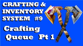 Unity Crafting Queue System Tutorial Pt1 | Crafting & Inventory System Series #9