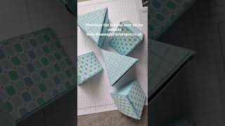 Hexagonal Roll-Up Box #handmadebox #stampinup