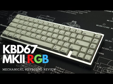 kbdfans kbd67 mkii 完成品 KBDFans KBD67 MKII RGB Mechanical Keyboard Review - YouTube
