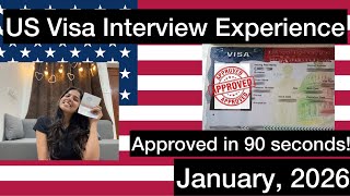 US Visa Interview Experience | Visa Approved | January 2026 | Tourist Visa | Questions & Answers