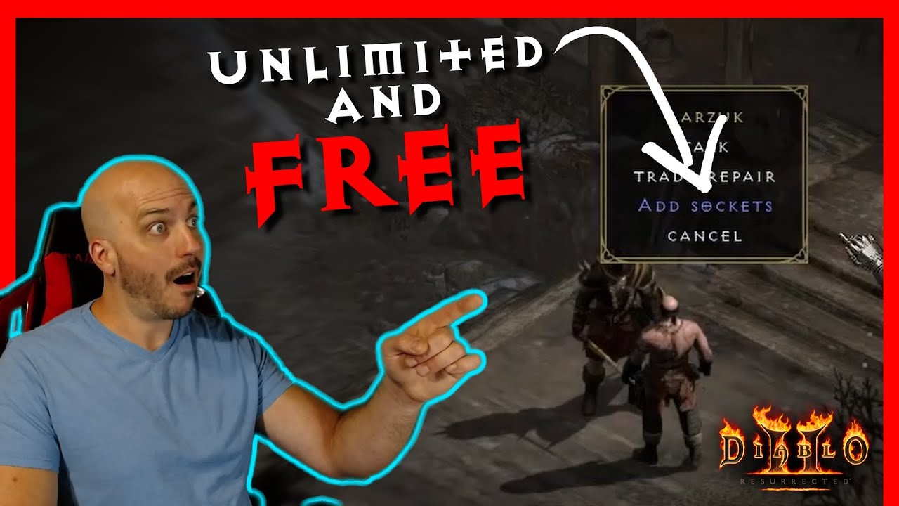 Unlimited FREE Socket Quests, No Other Program Needed - Diablo 2 Resurrected, Single Player