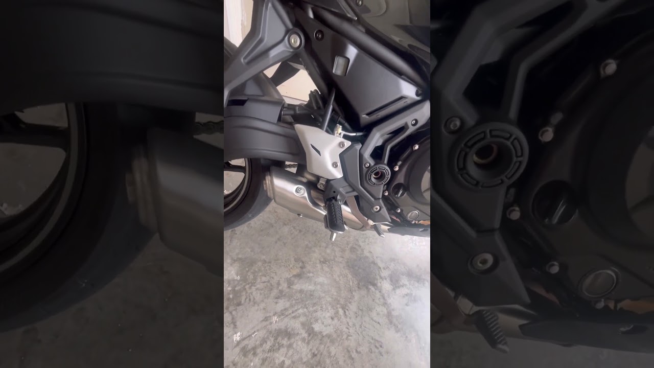 Stock 2025 ninja 650 exhaust cold start