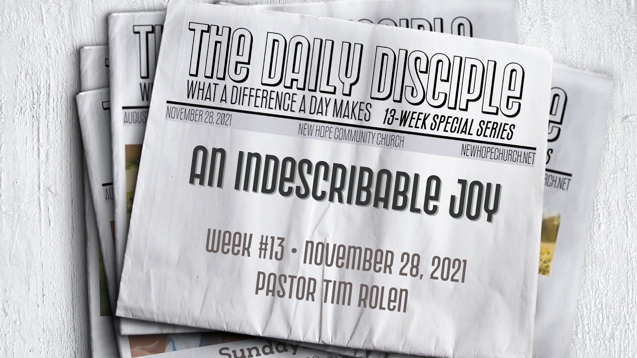 An Indescribable Joy