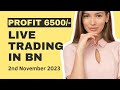 Live Trading in Bank Nifty on 2nd November 2023