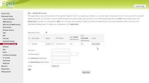 How To Limit Speed of WiFi and lan Users on PTCL in hindi