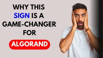 ALGO: Why This Sign Is a Game-Changer for ALGORAND