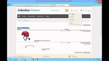 ColumbusWebstore - My Account