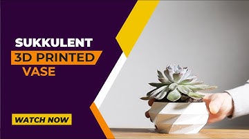 Low Poly Plant 3D printed Vase