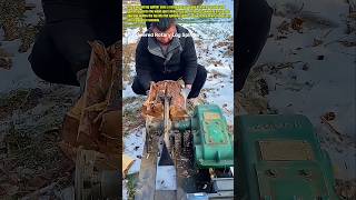 Homemade Log Splitter Turns Heavy Wood Into Firewood Fast #LogSplitter #Firewood #USA