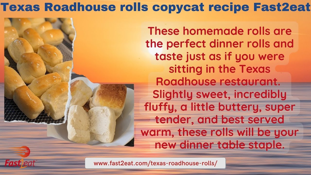 Texas Roadhouse Sweet Yeast Rolls
