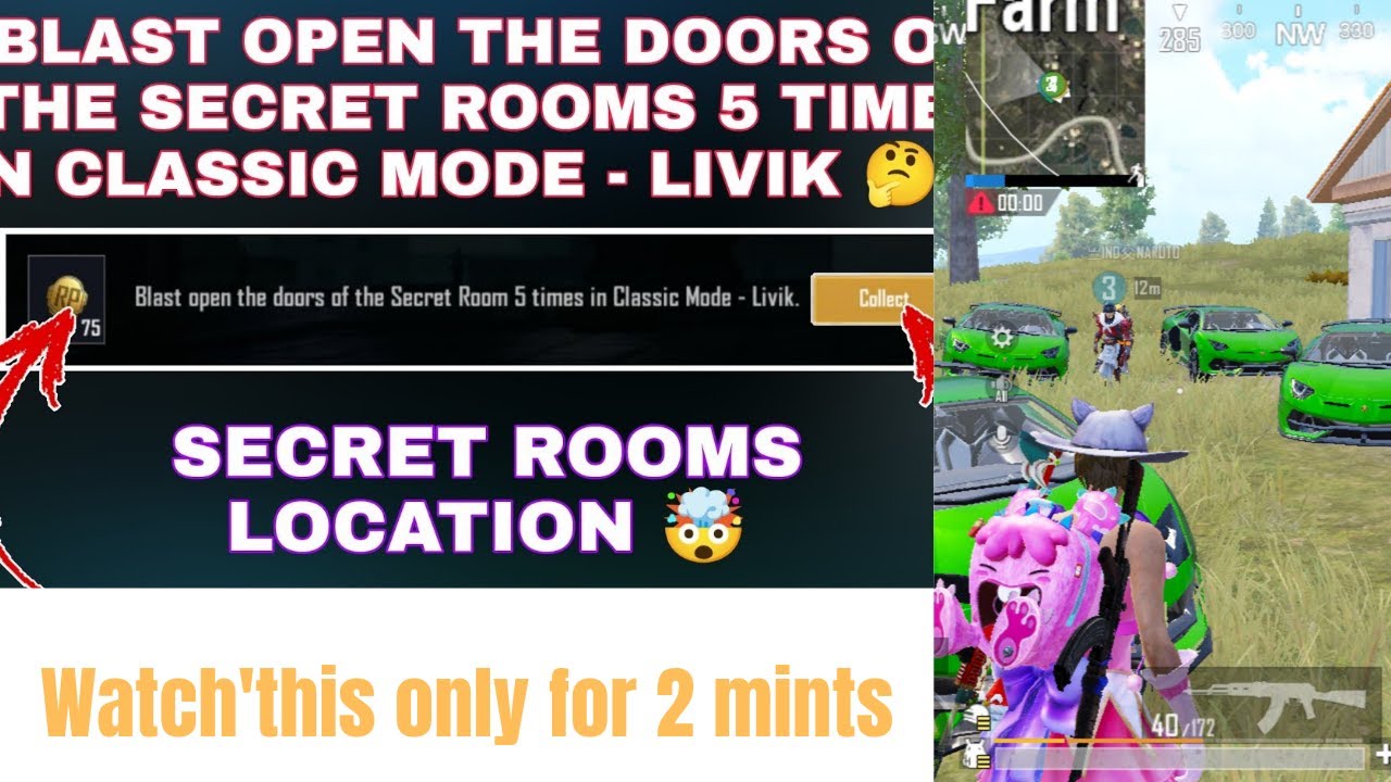 BEST TRICK TO COMPLETE SECRET ROOM'MISSION IN ROYAL PAAS.....
