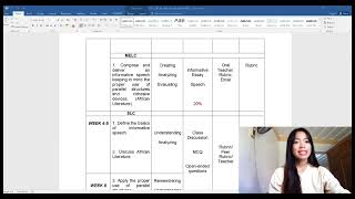 ASSESSMENT PLAN