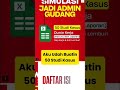 Komen MODUL kalau mau WORKBOOK + File Latihan + Shortcut + Video Pembahasan #dj #excel